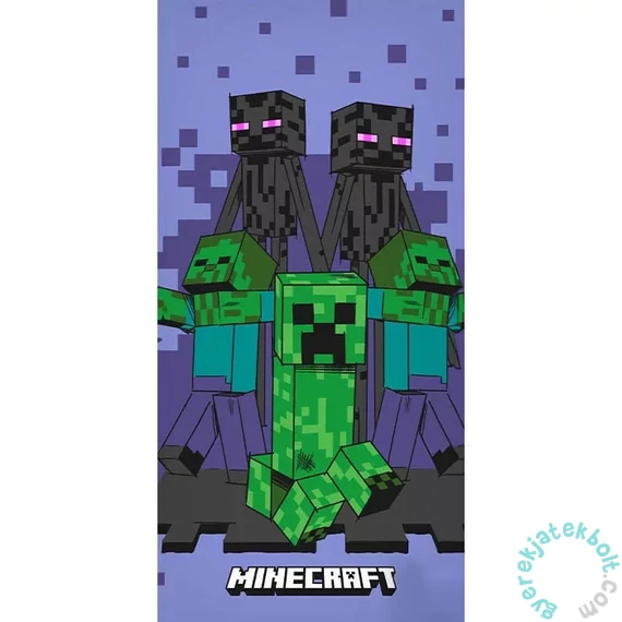 Minecraft törölköző lila 70x140 cm (JE11311-R)