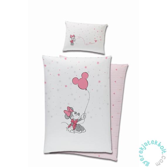 Minnie Mouse ovis ágyneműhuzat szett - Rózsaszín lufis