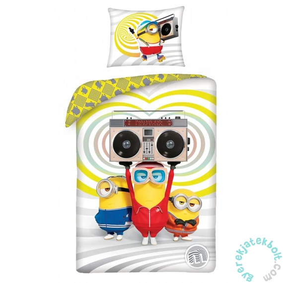 Minyonok ágyneműhuzat szett - Retro music