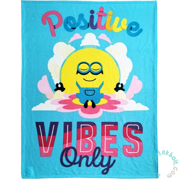 Minyonok polár takaró - Positive vibes only