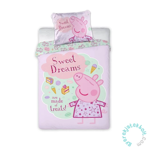 Peppa malac ovis ágyneműhuzat szett - Sweet Dreams rózsaszín