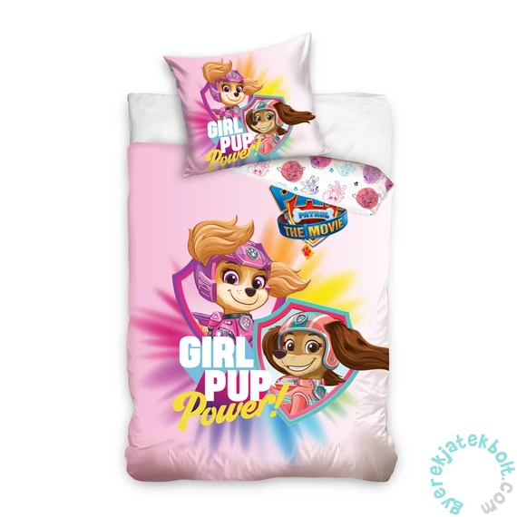 Mancs őrjárat ágyneműhuzat szett - Girl Pup Power