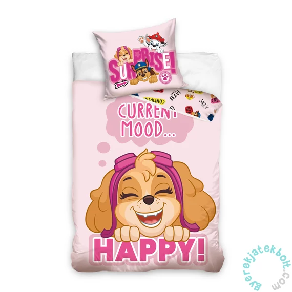 Mancs őrjárat ágyneműhuzat szett - Happy
