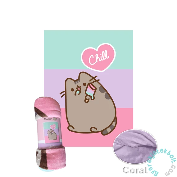 Pusheen cicás polár takaró - Chill (PUS-2573FB)