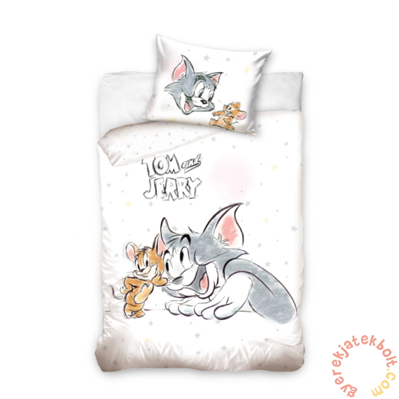 Tom és Jerry ovis ágyneműhuzat szett - Szürke csillagok