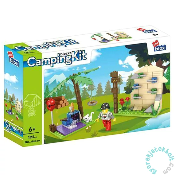 AlleBlox - CampingKit Falmászás 122 db-os építőkocka játékszett (AB7000)