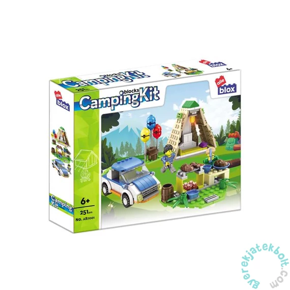 AlleBlox - CampingKit Kempingezés 251 db-os építőkocka játékszett (AB7001)