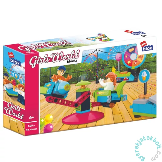 AlleBlox - Girls World Vidámpark 130 db-os építőkocka játékszett (AB6026)