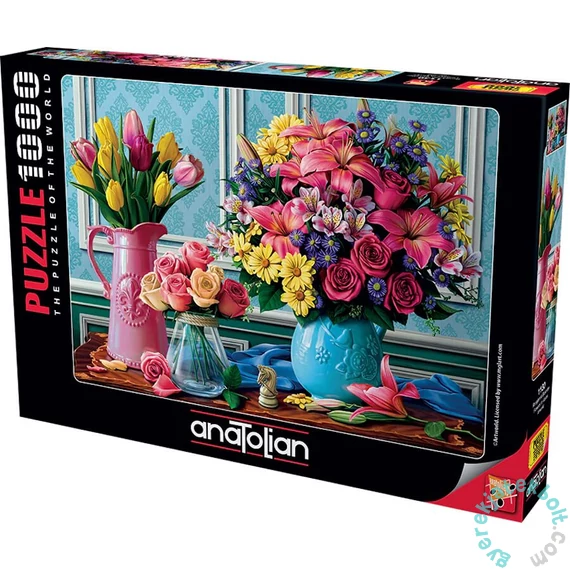 Anatolian 1000 db-os puzzle - Flowers in Vases (1130)