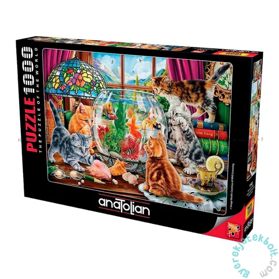 Anatolian 1000 db-os puzzle - Kittens and Aquarium (1142)