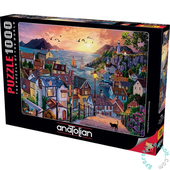 Anatolian 1000 db-os puzzle - Coastal Town at Sunset (1098)
