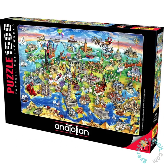 Anatolian 1500 db-os puzzle - European World (4557)