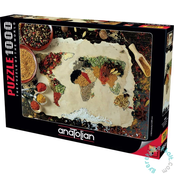Anatolian 1000 db-os puzzle - Herbal World Map (1045)
