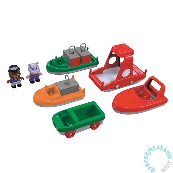 AquaPlay ContainerBoat vízijáték - hajó és rakomány készlet (272)
