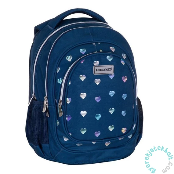 Holo Splash Hearts ergonomikus iskolatáska, hátizsák - 3 rekeszes - Head