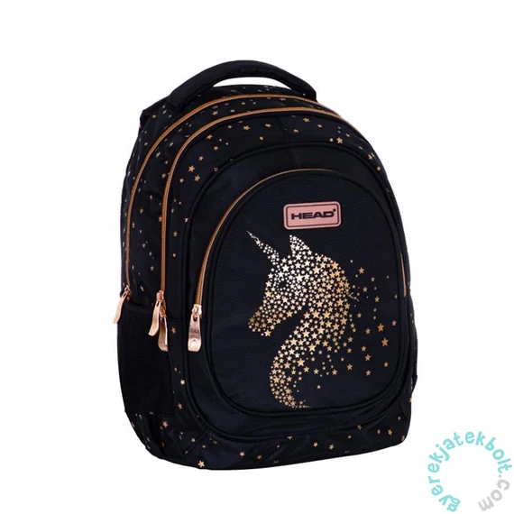 Golden Classy Unikornis ergonomikus iskolatáska, hátizsák - 3 rekeszes - Head