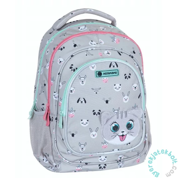 Kitty The Cute cicás ergonomikus iskolatáska, hátizsák - 3 rekeszes - Astrabag (502023070)
