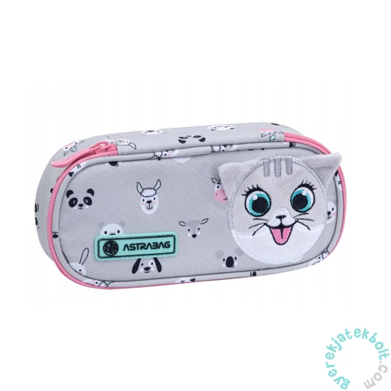 Kitty The Cute cicás ovális tolltartó - Astrabag
