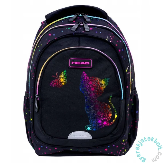 Rainbow Kitty - Golden Effect ergonomikus iskolatáska, hátizsák - 2 rekeszes - Head (502025032)