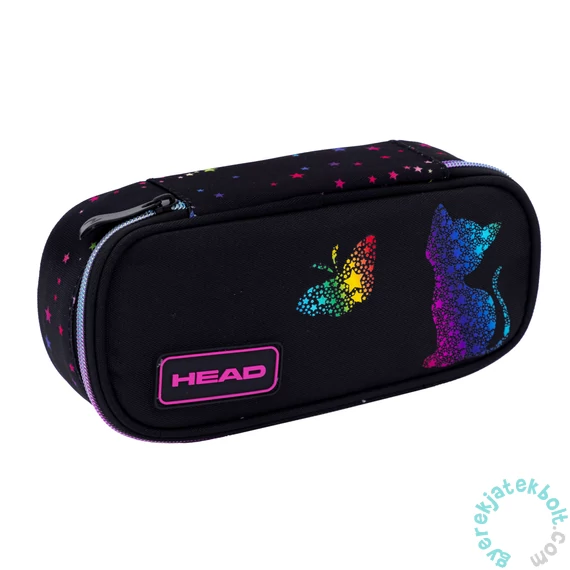 Rainbow Kitty - Golden Effect ovális tolltartó - Head (503025038)