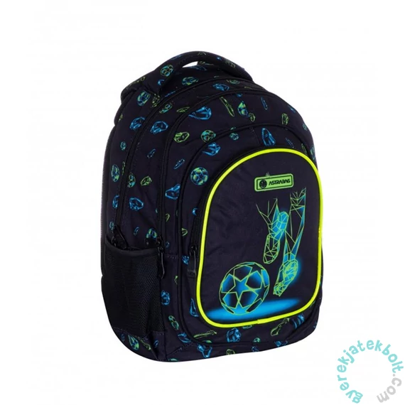 Football Motion focis ergonomikus iskolatáska, hátizsák - 3 rekeszes - Astrabag
