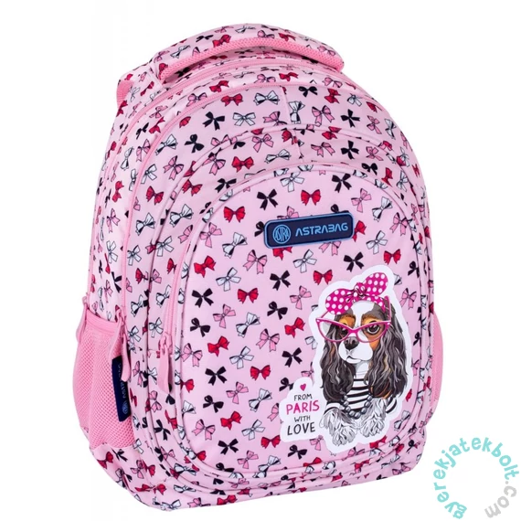 Kutyás ergonomikus iskolatáska, hátizsák - 3 rekeszes - Sweet Dog