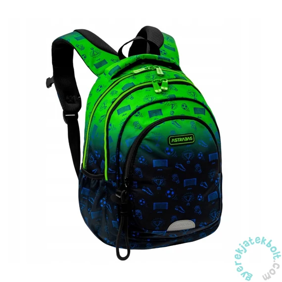  Ombre Football ergonomikus iskolatáska, hátizsák - 3 rekeszes - Astrabag (502026052)
