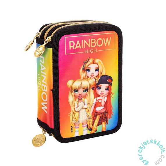 Rainbow High felszerelt 3 emeletes tolltartó - Gold - Astrabag