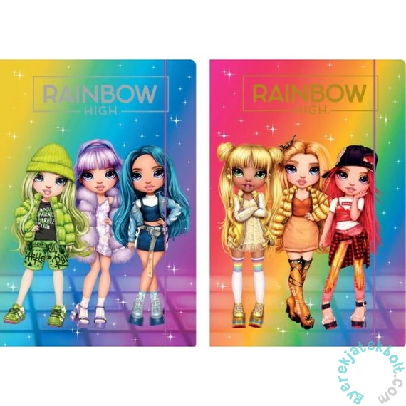 Rainbow High A/4 gumis mappa - kétféle