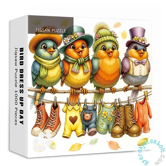 Bboldin 1000 db-os puzzle - Bird Dress Up Day (PT-1050)