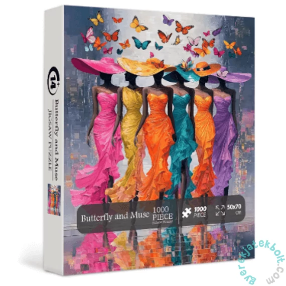 Bboldin 1000 db-os puzzle - Butterfly and Muse (PT-976)