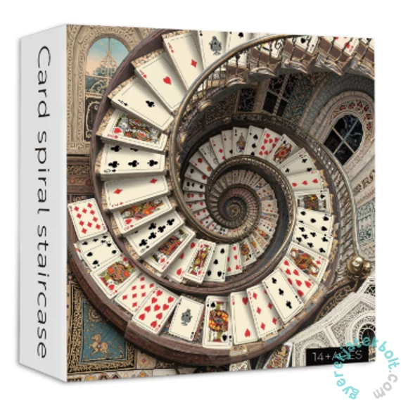 Bboldin 1000 db-os puzzle - Card spiral staircase (PT-661)