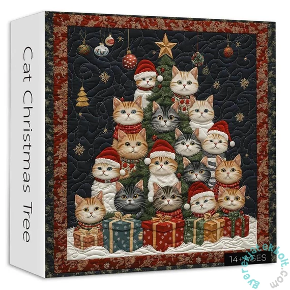 Bboldin 1000 db-os puzzle - Cat Christmas Tree (PT-568)