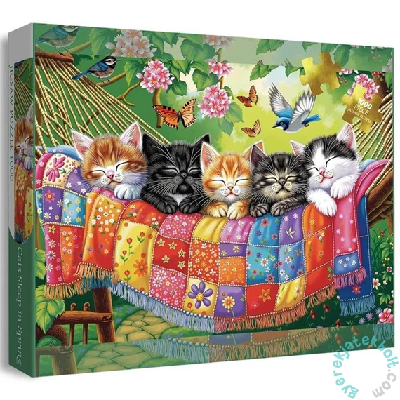 Bboldin 1000 db-os puzzle - Cats Sleep in Spring (PT-1233)