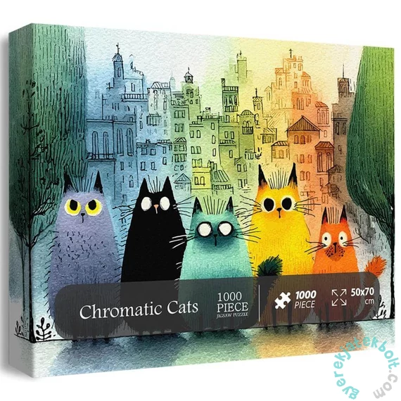 Bboldin 1000 db-os puzzle - Chromatic Cats (PT-852)