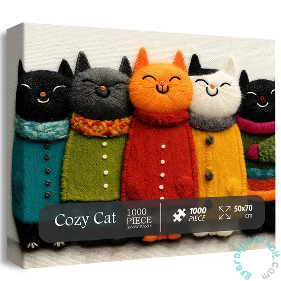 Bboldin 1000 db-os puzzle - Cozy Cat (PT-1248)