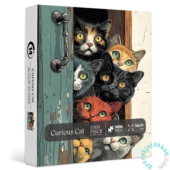 Bboldin 1000 db-os puzzle - Curious Cat (PT-50)