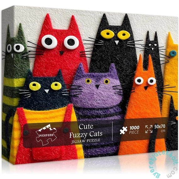 Bboldin 1000 db-os puzzle - Cute Fuzzy Cats (PT-1056)