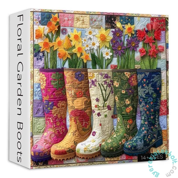 Bboldin 1000 db-os puzzle - Floral Garden Boots (PT-270)