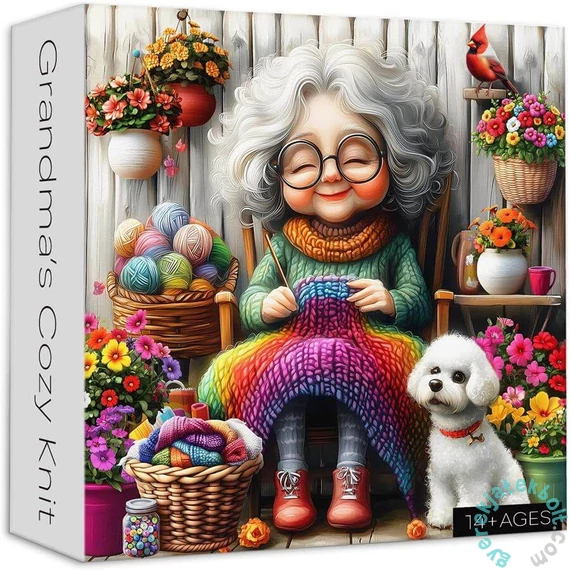 Bboldin 1000 db-os puzzle - Grandma’s Cozy Knit (PT-1129)