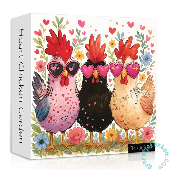 Bboldin 1000 db-os puzzle - Heart Chicken Garden (PT-238)