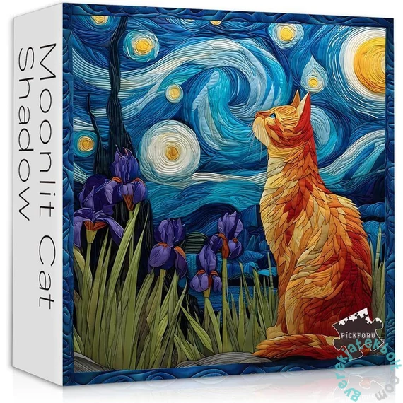 Bboldin 1000 db-os puzzle - Moonlit Cat Shadow (PT-510)