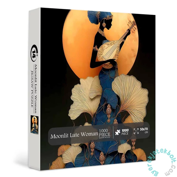 Bboldin 1000 db-os puzzle - Moonlit Lute Woman (PT-727)