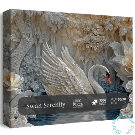 Bboldin 1000 db-os puzzle - Swan Serenity (PT-870)