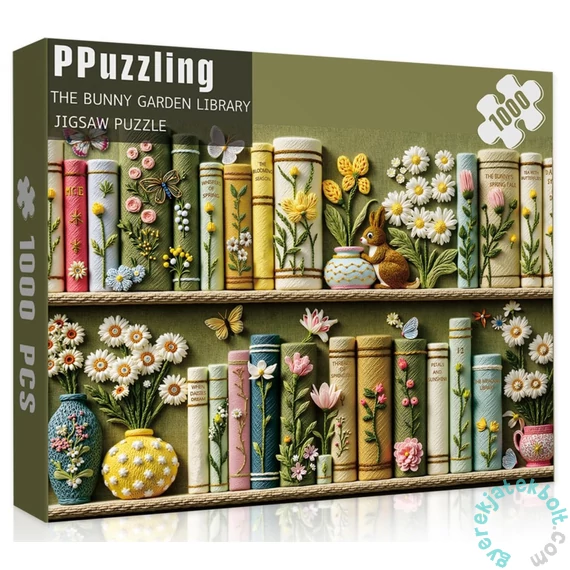 Bboldin 1000 db-os puzzle - The Bunny Garden Library (PT-856)