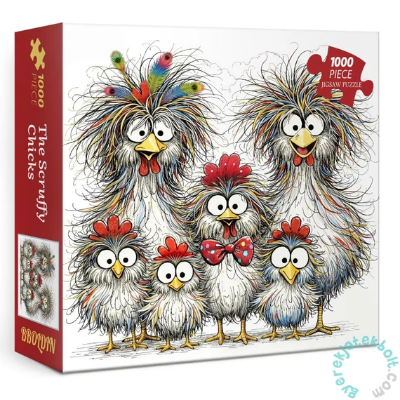 Bboldin 1000 db-os puzzle - The Scruffy Chicks (PT-1216)