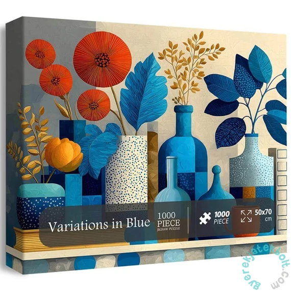 Bboldin 1000 db-os puzzle - Variations in Blue (PT-665)