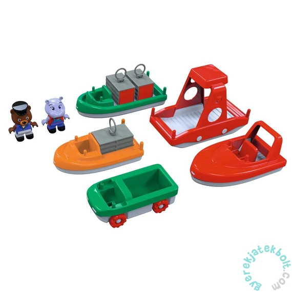 AquaPlay ContainerBoat vízijáték - hajó és rakomány készlet (0261)