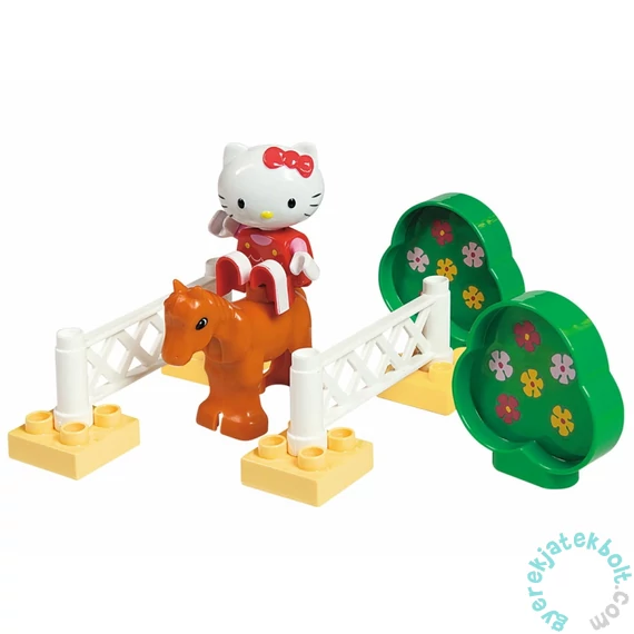 Play Big Bloxx Hello Kitty - Lovaspályán kezdő építőszett
