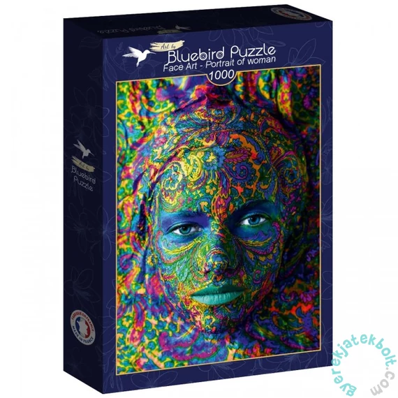 Bluebird 1000 db-os puzzle - Art by Face Art - Portrait of woman (60287)
